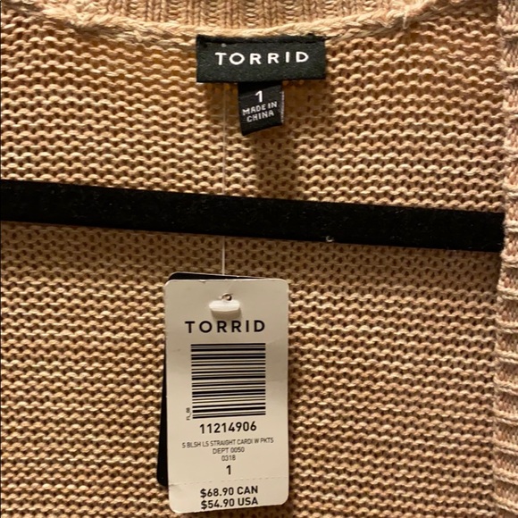 🎉 HP 🎉 🆕 Torrid Women’s Blush Longline Knit Cardigan - Picture 4 of 8